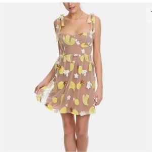 For Love & Lemons Fruit Punch Dress - Lemons, Bananas